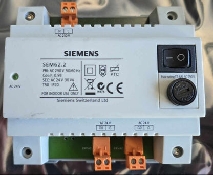 Siemens SEM62.2 Transformer 240V to 24V ,30VA