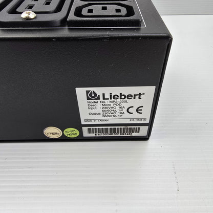 Liebert MP2-220L Micro POD Ext Maint Bypass Switch 230VAC 16A UPS (USED No Acc)