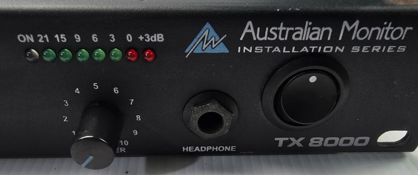 Australian Monitor TX8000 single rack space, 8 channel mixer (PreOwned)