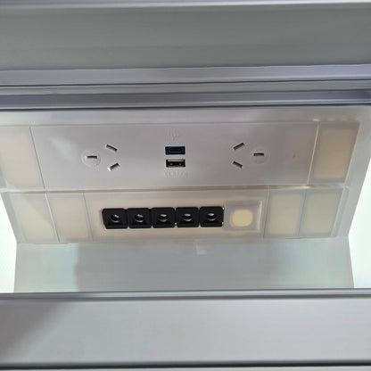 OEELSAFE 916070 Desk Power Outlet Recessed 2 AU USB 20A 250v IP2X (PreOwned)