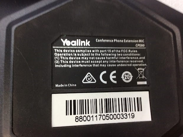 Yealink CPE80 (Pre-Owned) Expansion Microphone For CP860 Conference Phone