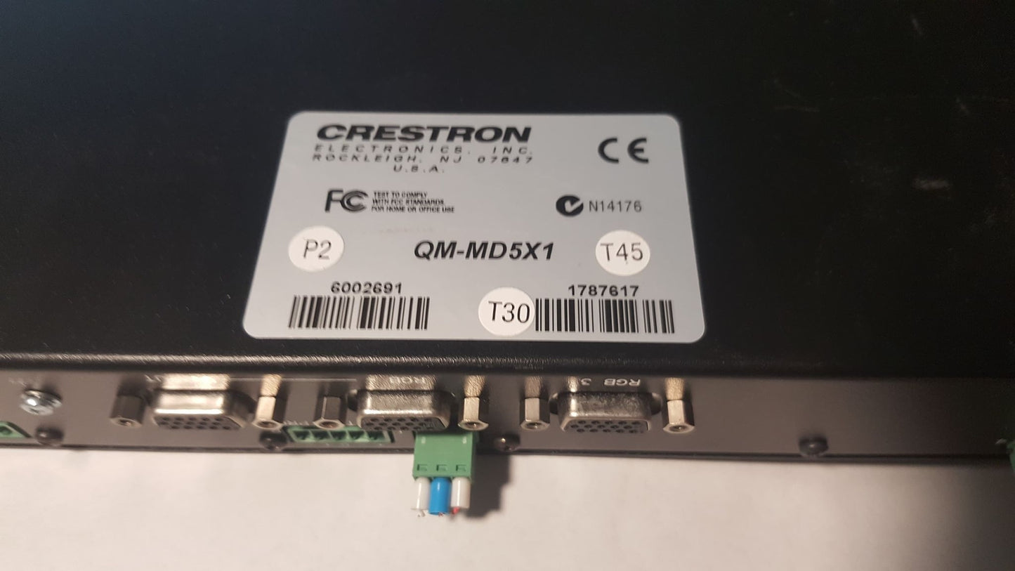 Crestron QM-MD5X1 QuickMedia Distribution Switcher Audio Processor (PreOwned)