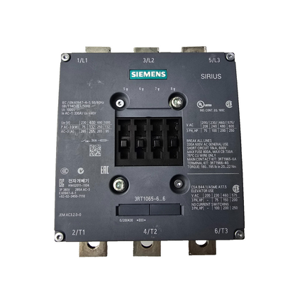 Siemens 3RT1065-6AB36 Sirius 3Pole Motor Contactor & 3RH1921-1DA11 (USED)