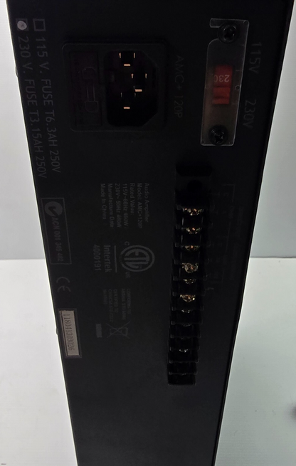 Australian Monitor AMC+120P 120W Power Amplifier 100 volt or 4ohm 2RU (PreOwned)