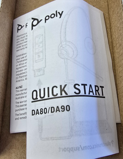 Plantronics 201853-01 DA90 Audio Processor Adaptor For HW520 Headset (NEW)