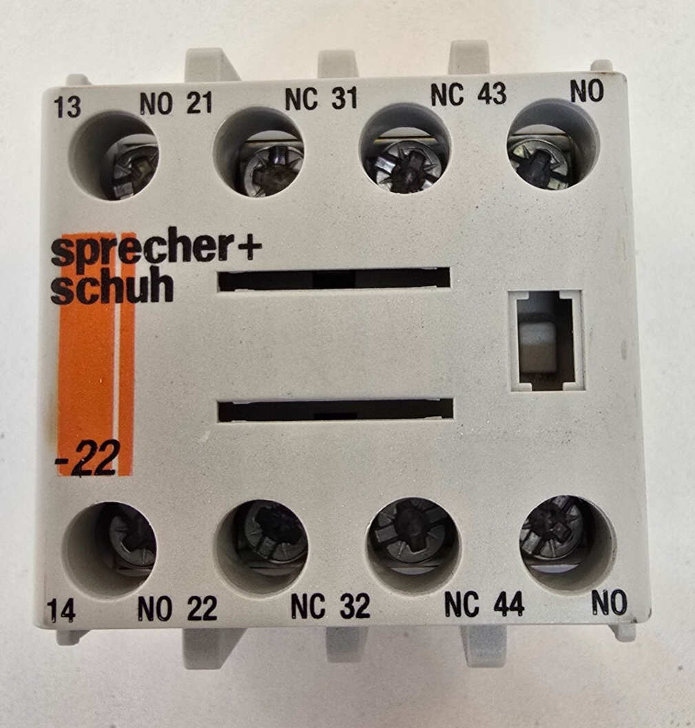 Sprecher+Schuh CA7-PV-22 CS7 Auxiliary Contact 2N/O 2N/C Top Mount (NEW In Box)