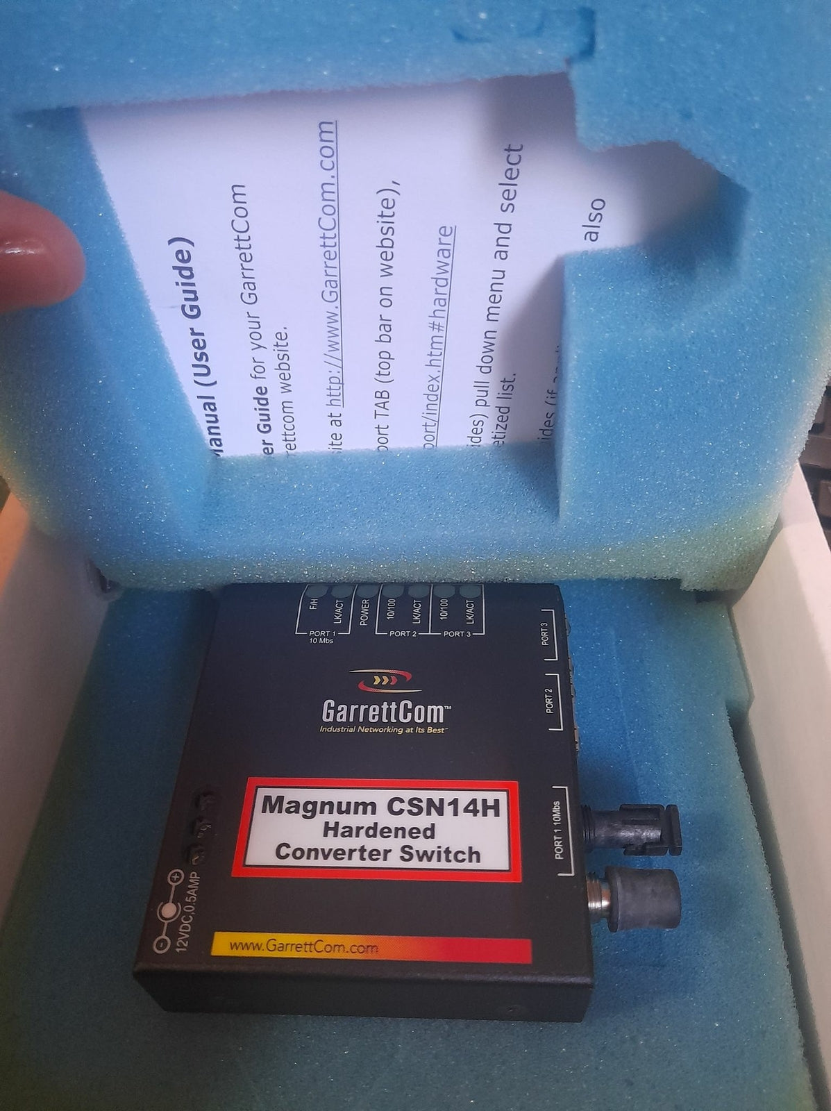 GarrettCom CSN14SH-12VDC Magnum Hardened Converter Switch