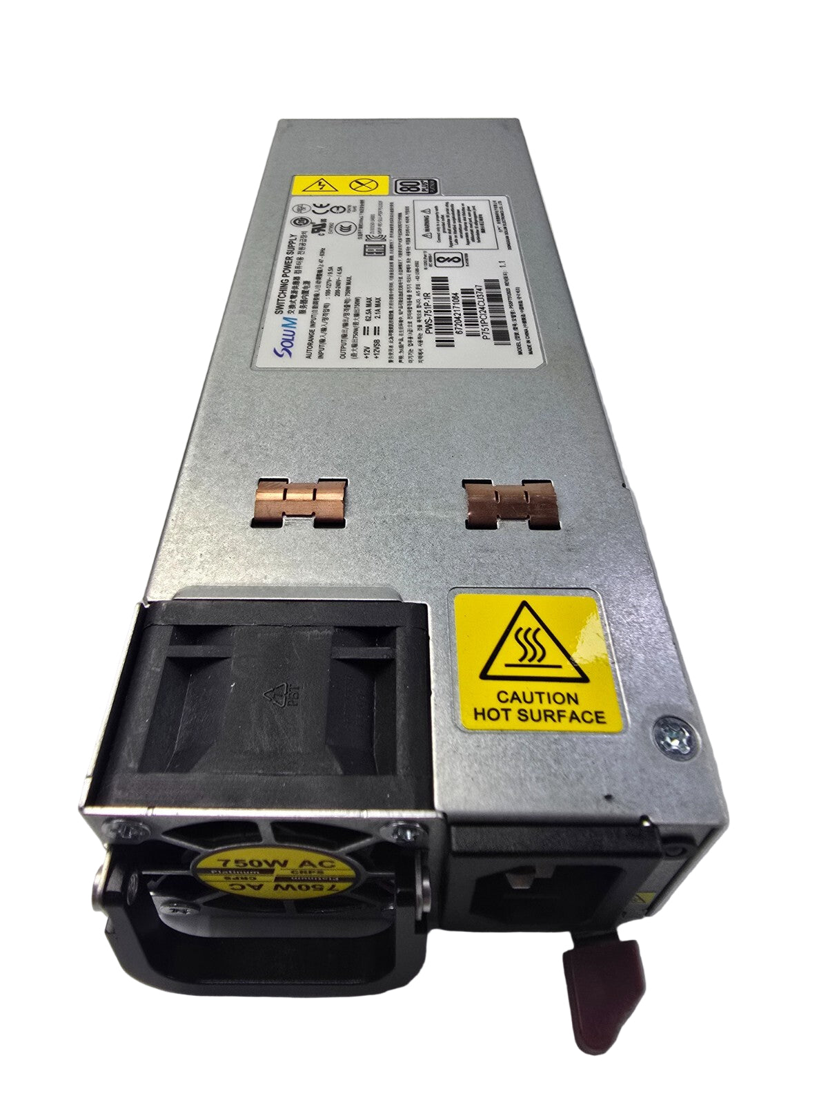 SOLU M PWS-751P-1R 750W 1U Redundant Power Supply