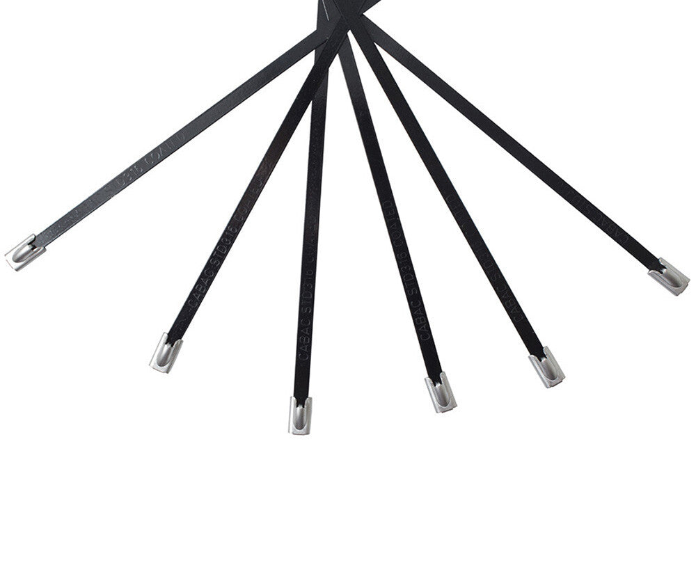 Cabac STFC200-316S Fully Coated 316 Stainless Steel Cable Ties 200mm (Box 100)