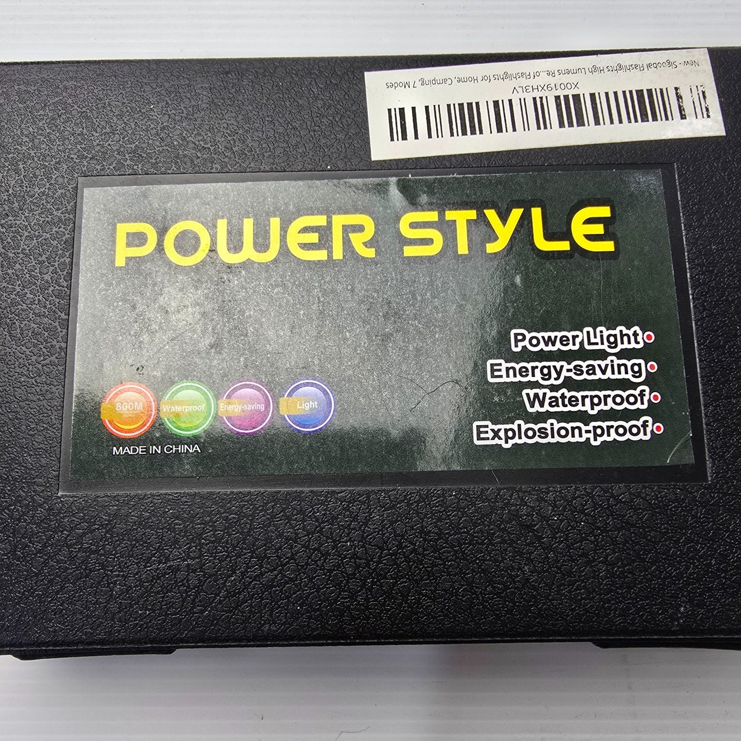 Sigoobal PowerStyle Flashlight High Lumens Rechargable 7 Modes (NEW In Box)