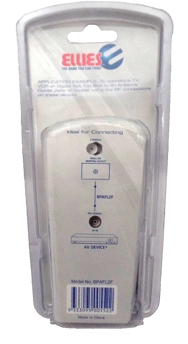 JONSA ELLIES BPAFL2F F MALE TO PAL MALE FLYLEAD 1.5m (NEW Sealed)