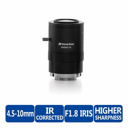 Arecont Vision UDH45-10 Varifocal IR Corrected Lens - 4.5-10mm Surveillance (NEW)
