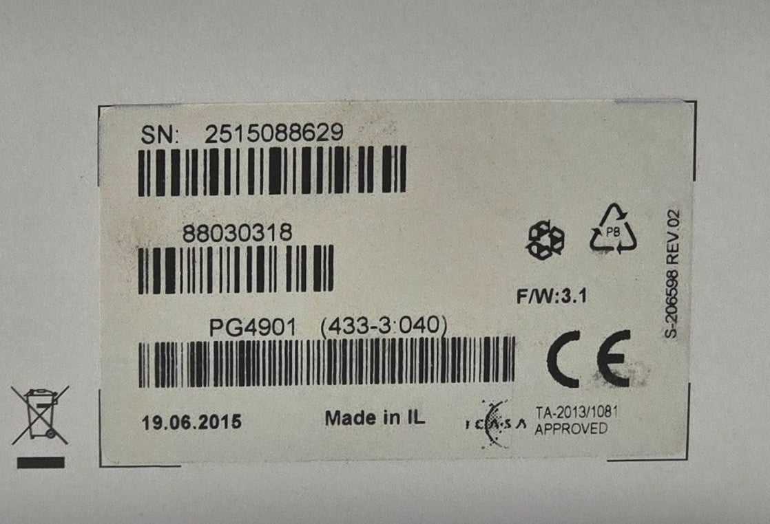 Product packaging with labels and barcodes on a white background