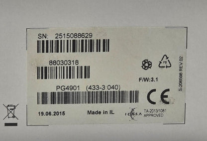 Product packaging with labels and barcodes on a white background