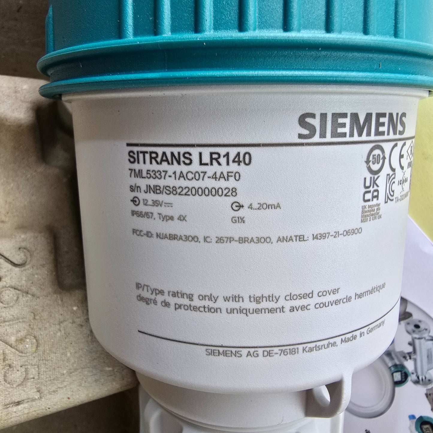 SIEMENS 7ML5337-1AC07-4AF0 LR140 SITRANS Radar level transmitter (NEW AU Stock)