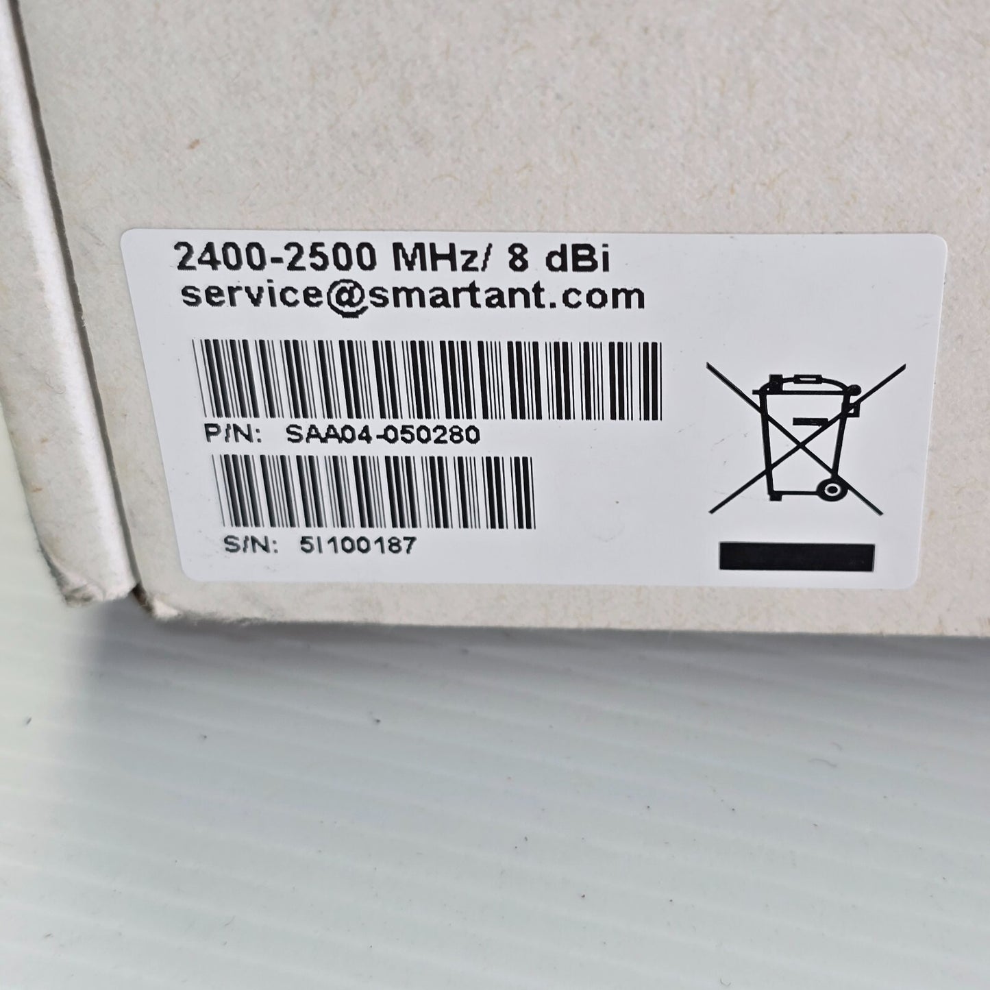 Smartant SAA04-050280 8dBi High Gain Omni Directional Antenna 2400-2500MHz (NEW)