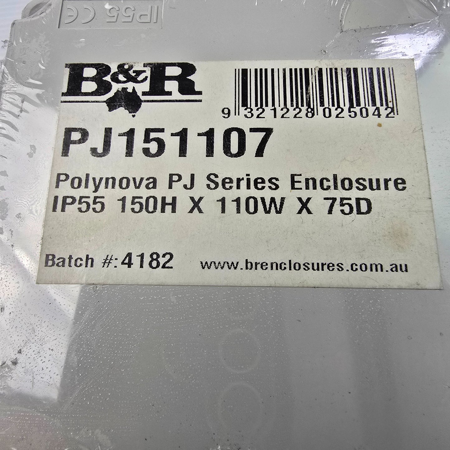 B&R PJ151107 POLYNOVA PJ 150Wx110Hx75D Rectangle Junction Box (NEW)