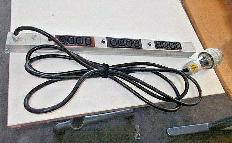Minkels Clipsal 415 Volt Plug Aluminium Frame 12 Inputs PDU Power Strip 16A 250V