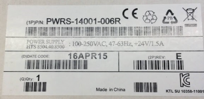 Symbol PWRS-14001-006R Genuine ZEBRA Power Supply 24V 1.5A (NEW In Box)