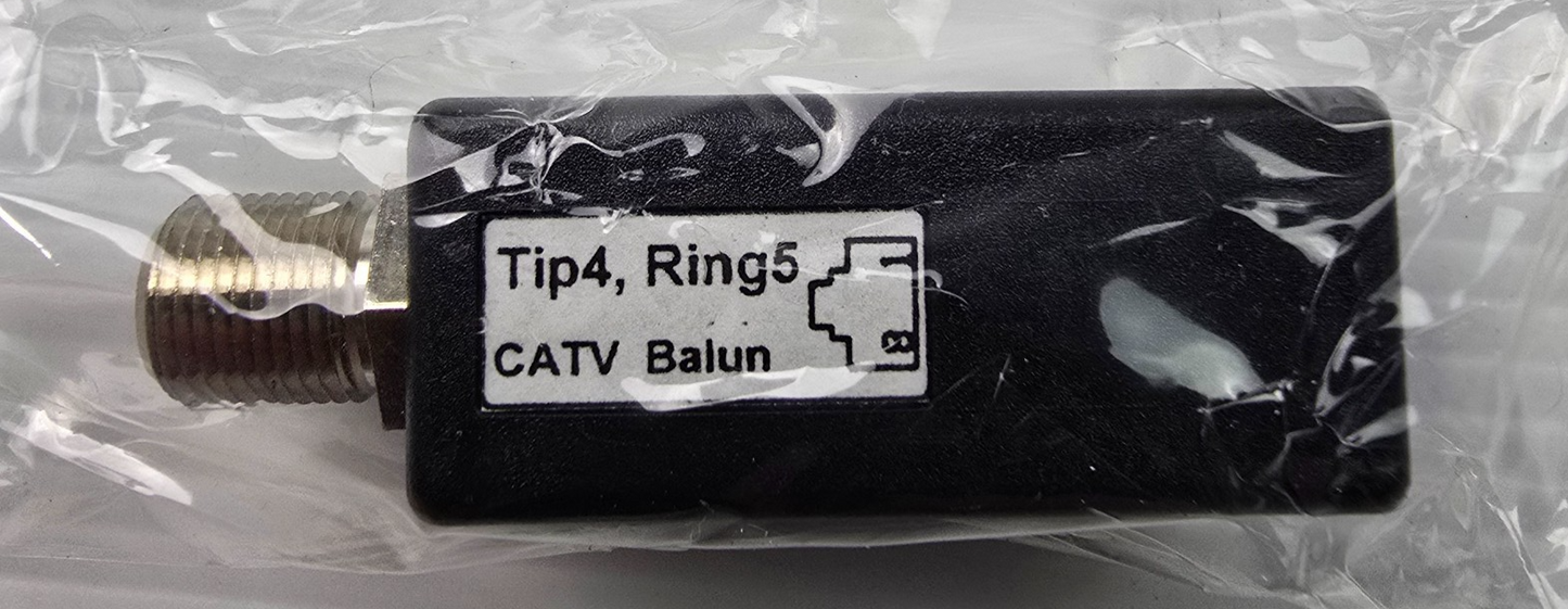 EQL E10980FR F Female CATV Balun Slim Case RJ45 Jack (NEW In Box)