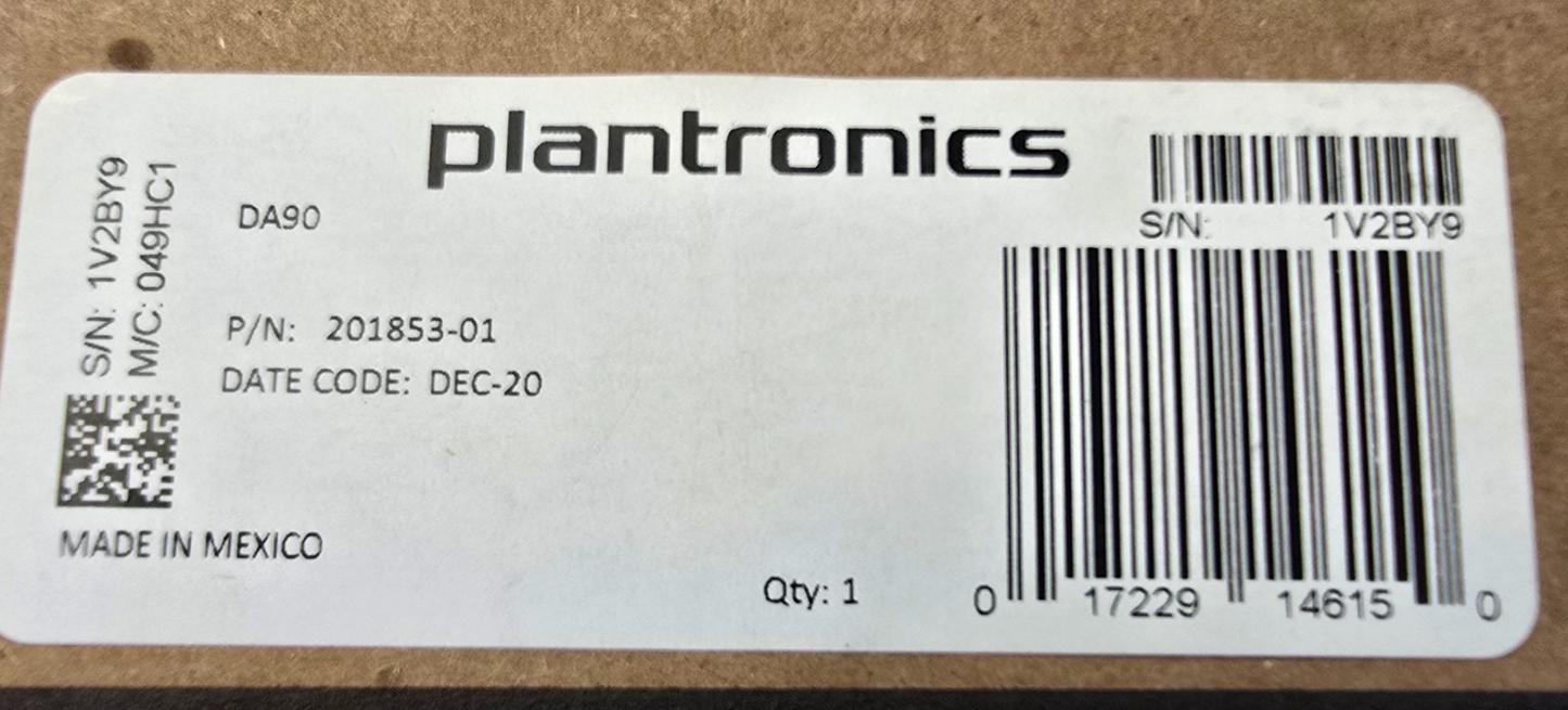 Plantronics 201853-01 DA90 Audio Processor Adaptor For HW520 Headset (NEW)