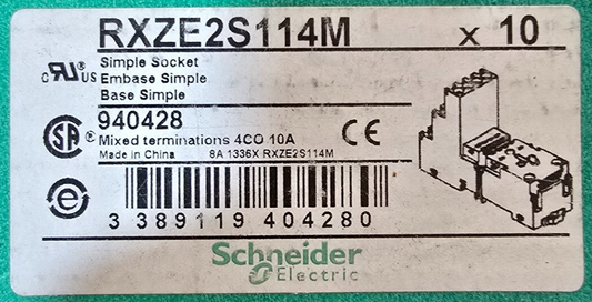 SCHNEIDER RXZE2S114M Relay Socket RXM2 RXM4 Harmony screw [10 Pack] (NEW)