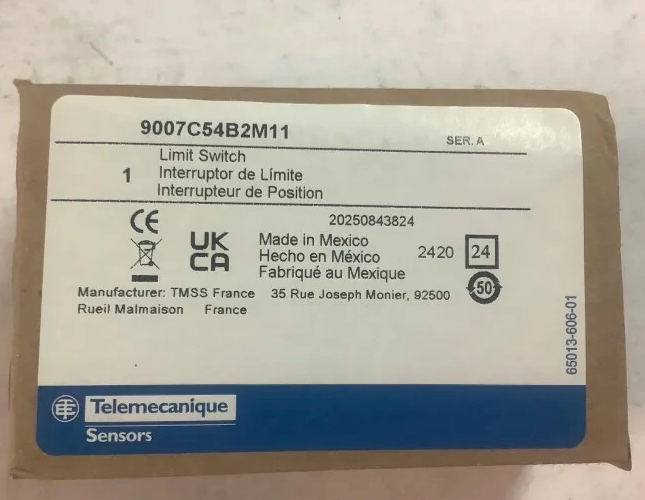 Telemecanique 9007C54B2M11 9007 Series Limit Switch, NO/NC, IP67, SPDT-DB