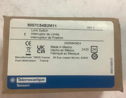 Telemecanique 9007C54B2M11 9007 Series Limit Switch, NO/NC, IP67, SPDT-DB