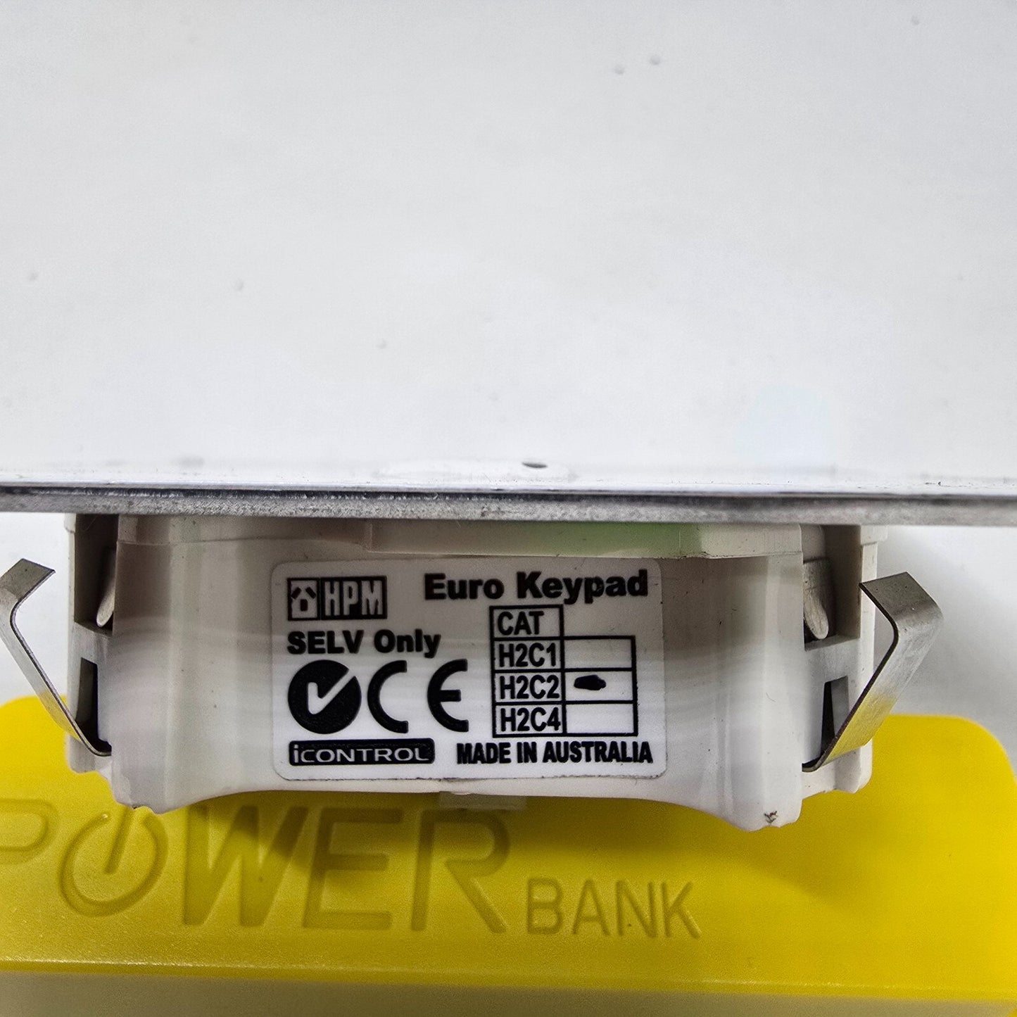 HPM H2C2 iControl 2 button Euro keypad SELV Only (NEW In Box) SS Finish