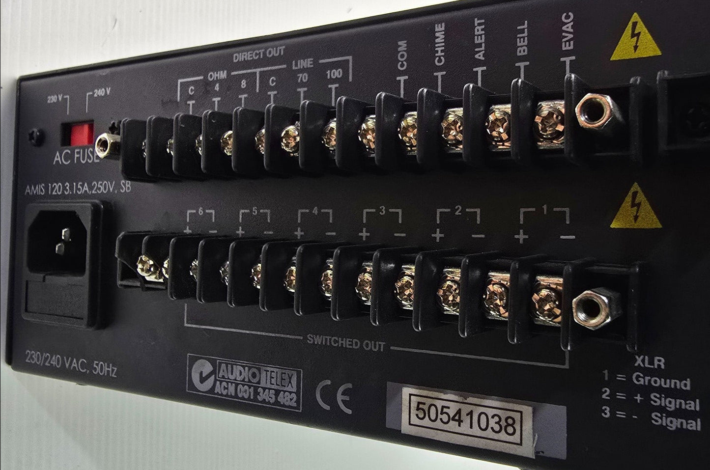 Australian Monitor AMIS120F AMIS SERIES MIXER AMPLIFIER 120W (PreOwned)