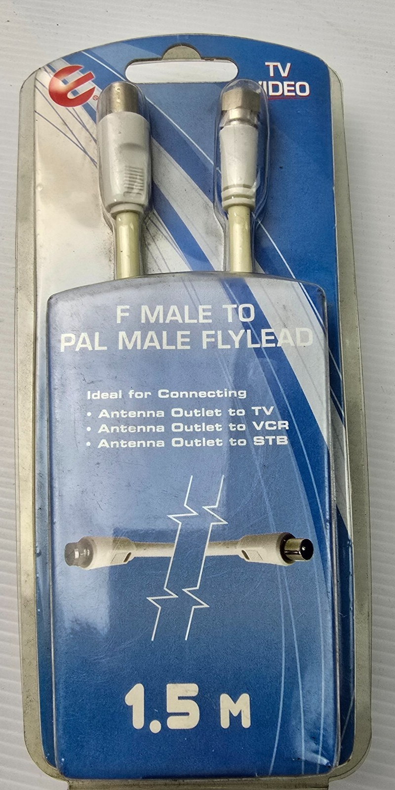 JONSA ELLIES BPAFL2F F MALE TO PAL MALE FLYLEAD 1.5m (NEW Sealed)