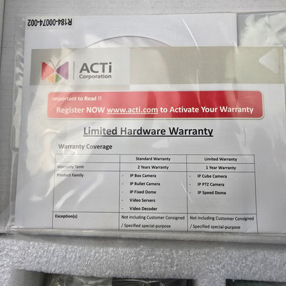 ACTi Corp ACD-3100 Video Decoder Video Decoder with 2-Way Audio (NEW In Box)
