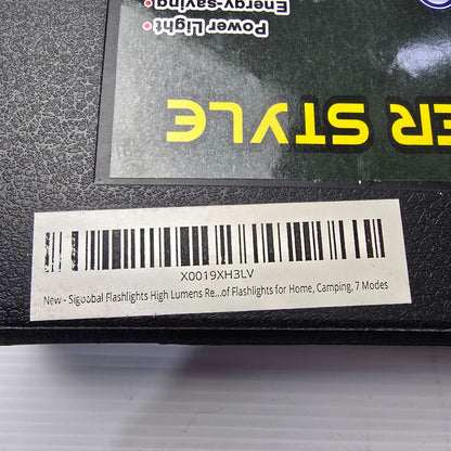 Sigoobal PowerStyle Flashlight High Lumens Rechargable 7 Modes (NEW In Box)