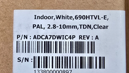 American Dynamics ADCA7DWIC4P Indoor Mini-Dome Camera White PAL (NEW In Box)