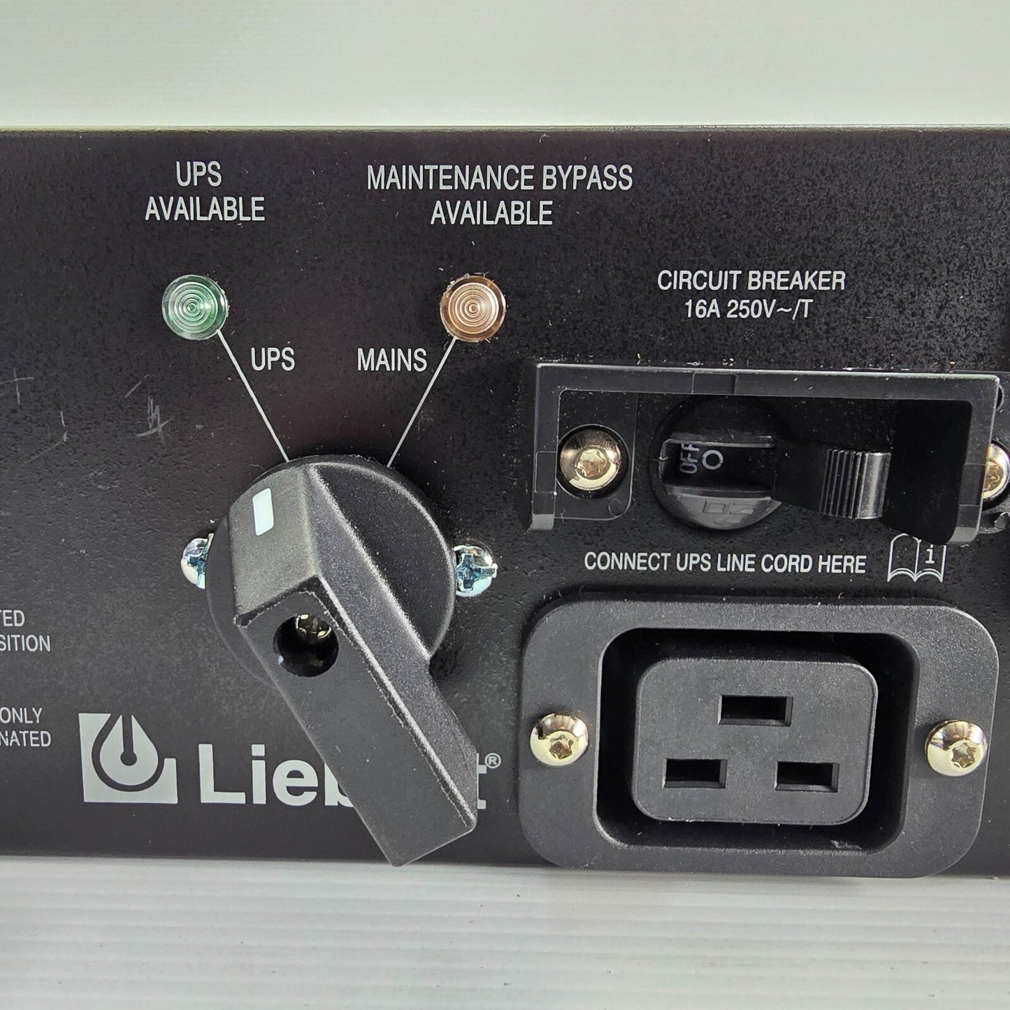 Liebert MP2-220L Micro POD Ext Maint Bypass Switch 230VAC 16A UPS (USED No Acc)