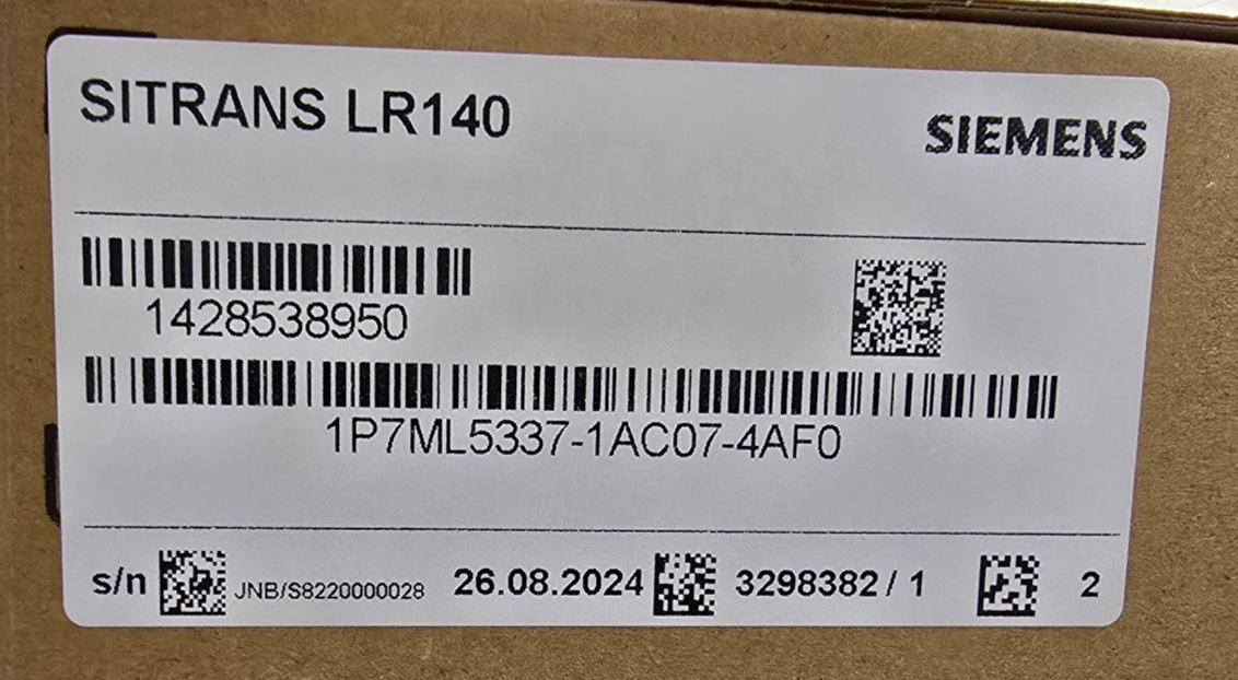 SIEMENS 7ML5337-1AC07-4AF0 LR140 SITRANS Radar level transmitter (NEW AU Stock)