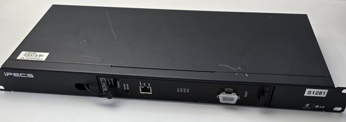 iPECS LIK-SLTM4 LG Ericsson 4 Port Single Line phone Gateway 19" PSU (PreOwned)