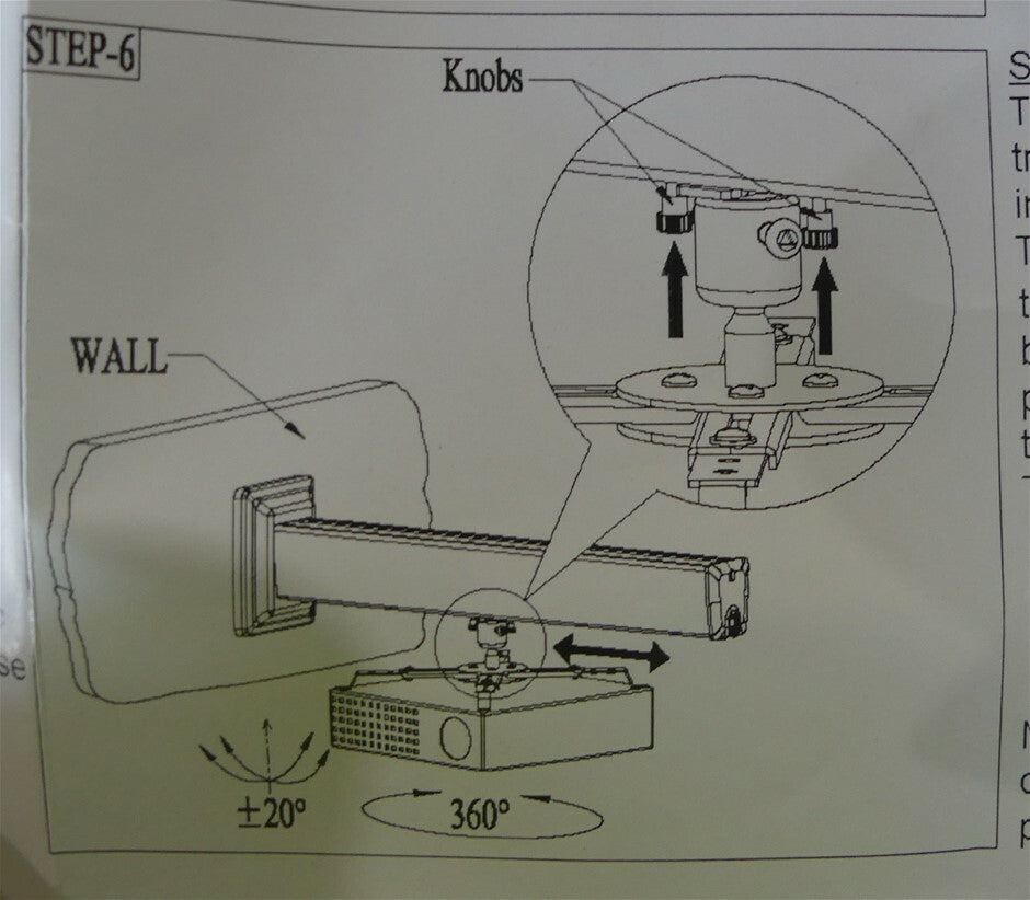 ABI PJTE-109 Elite 600mm Universal Projector Track Mount Ultra Short Throw