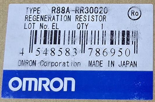 Omron R88A-RR30020 Regeneration Resistor 20Ω, 60W, 300W, Compatible 1S Servo