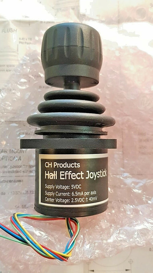 CH-Products 3-Axis Hall Effect Joystick Knob, Hall Effect, IP65, IP68 Rated, 5V