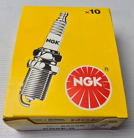 NGK KR9E-G Nickel Spark Plug 93226 Japanese 16mm Jet-Ski  (NEW in Box) [10 Pack]