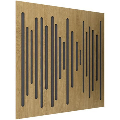 V/Coustic Box of 8 Pack Wavewood Ultra Lite Brown Oak Sound Panel Acoustic Panel