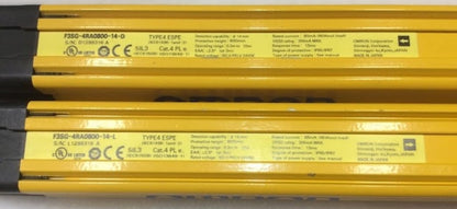 Omron F3SG-4RA0800-14 Safety Light Curtain 800mm 14mm Type 4 Pair (Pre-Owned)