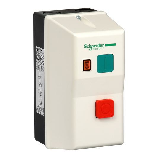 Schneider Enclosed DOL Starter, TeSys LE, 1.8...2.6 A, 240 V AC coil LE1M35U708