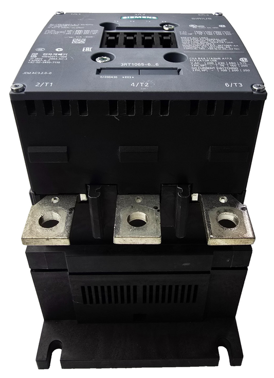 Siemens 3RT1065-6AB36 Sirius 3Pole Motor Contactor & 3RH1921-1DA11 (USED)