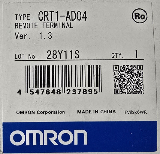 OMRON CRT1-ADO4 CompoNet,  4 x analog inputs, V & mA, res 1:6000, screw