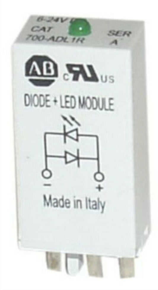 Allen-Bradley 700-ADL1R SURGE SUPPRESSOR WITH RED LED 6-24V DC SUITS 700-H