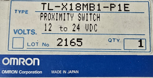 OMRON TL-X18MB1-P1E Cylindrical Proximity Sensor M30 18mm Range