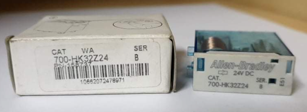 Allen-Bradley 700-HK32Z24 700-HK3 Slim Line Relay, 24 VDC, DPDT