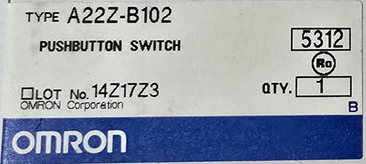 OMRON A22Z-B102 Control box enclosure, two holes
